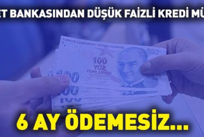 Devlet bankasından düşük faizli kredi müjdesi!