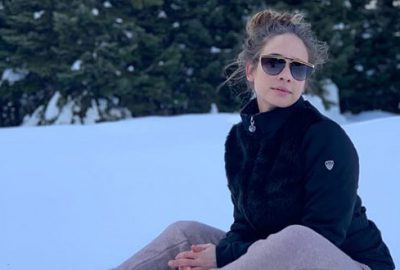 Müge’nin kar keyfi