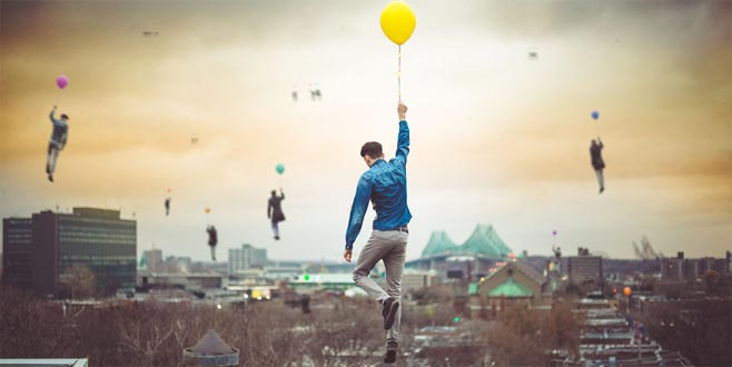 Gerçeküstü balon fotoğrafları Gerçeküstü balon fotoğrafları