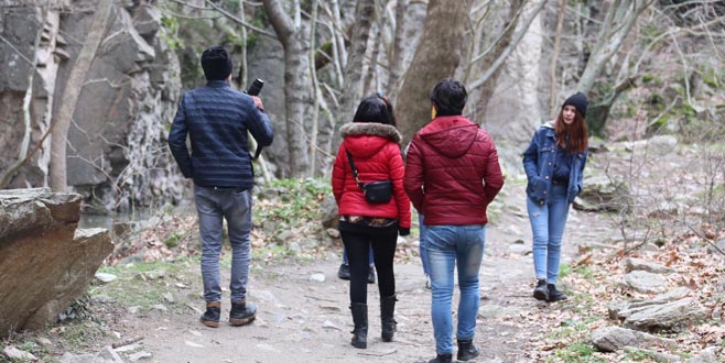 Doğal güzellikleri fotoğraflıyorlar