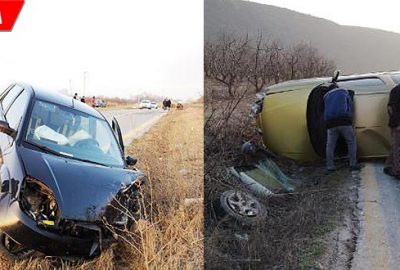 Kafa kafaya çarpıştılar: 3 yaralı