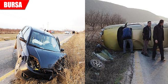 Kafa kafaya çarpıştılar: 3 yaralı Kafa kafaya çarpıştılar: 3 yaralı