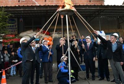 İsaören doğalgaz sevinci