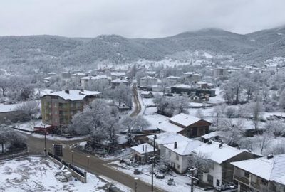 Büyükorhan beyaza büründü