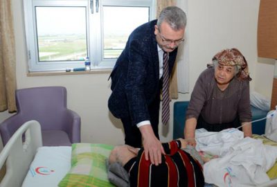 Başkan Özkan’dan hasta ziyareti