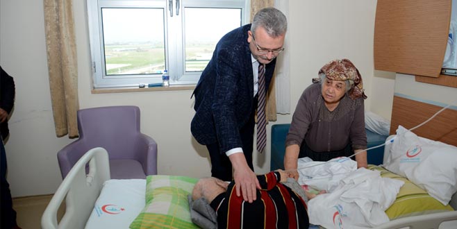 Başkan Özkan’dan hasta ziyareti