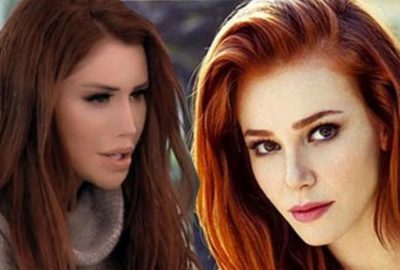 Saçlarını bakır rengine boyattı, Elçin Sangu gibi makyaj yaptı