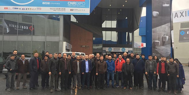 İTSO üyeleri UNICERA fuarını gezdi İTSO üyeleri UNICERA fuarını gezdi