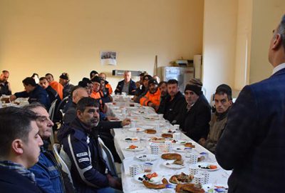 Başkan personelle buluştu