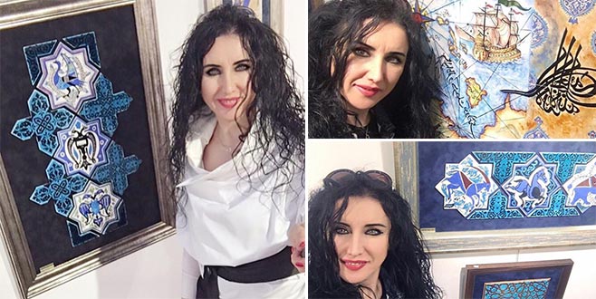 Çini ustasından karma sergi Çini ustasından karma sergi