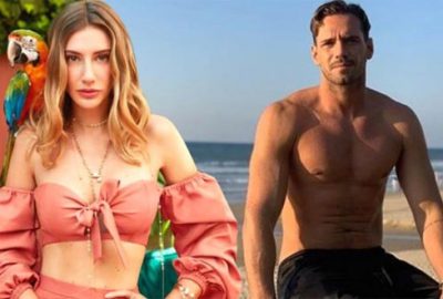 Yeni sevgilisiyle aynı yatakta poz verdi