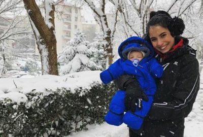 Minik Can’ın kar keyfi