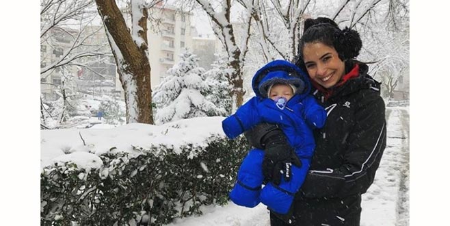 Minik Can’ın kar keyfi