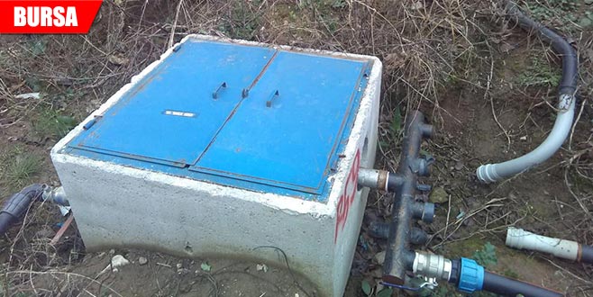 Sulama vanalarını çaldılar Sulama vanalarını çaldılar