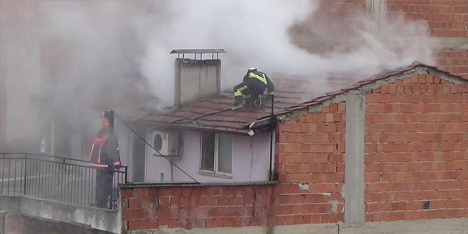 İnegöl’de korkutan yangın İnegöl’de korkutan yangın