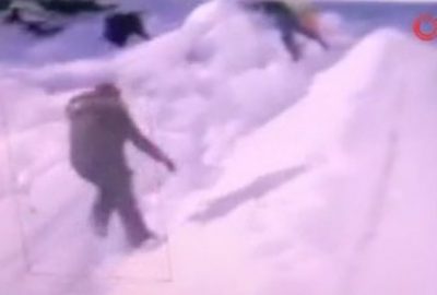 Uludağ’daki dehşet anı kamerada