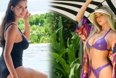 Demi Rose hem çalıştı hem tatil yaptı