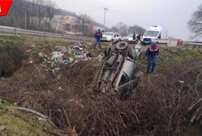 Nişanlı çift ölümden döndü!