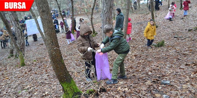 Minik öğrencilerden çevre dersi Minik öğrencilerden çevre dersi