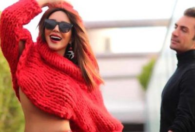 Ünlü çift aşka geldi! Öpüşürken poz verdiler