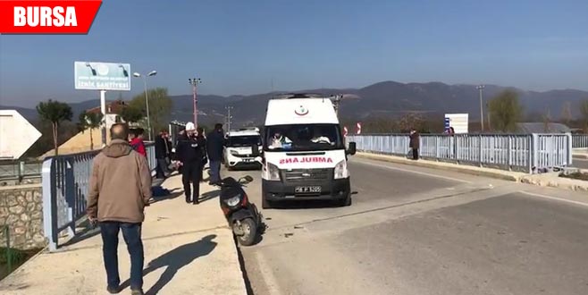 Takılı kalan gaz teli kazaya sebep oldu Takılı kalan gaz teli kazaya sebep oldu