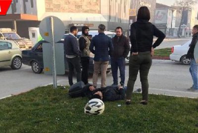 Otomobil motosiklete çarptı: 1 yaralı