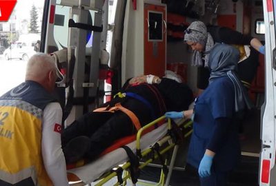 Merdivenden düşerek hastanelik oldu