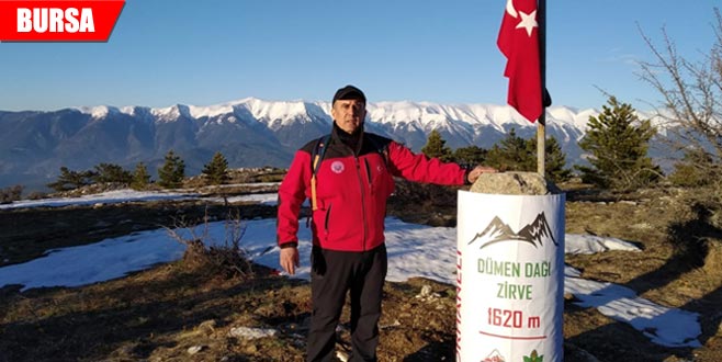 Şehit dedeleri için dağın zirvesine çıktılar