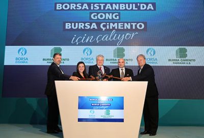 Gong Bursa Çimento için çaldı