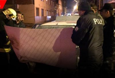 Önce kaza yaptı sonra aracı yandı