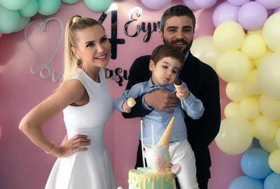 Oğlu için eski eşiyle bir arada