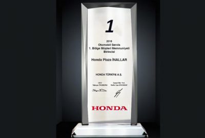 Honda İnallar müşteri memnuniyetinde yine Türkiye birincisi