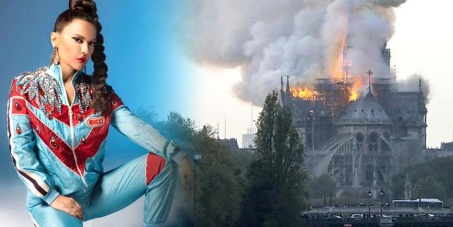 Demet’ten, Notre Dame Katedrali yangını tepkisi! Takipçisini uyardı