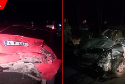 Önündeki araca çarptı: 1 yaralı