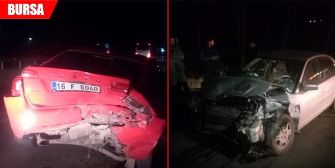 Önündeki araca çarptı: 1 yaralı Önündeki araca çarptı: 1 yaralı