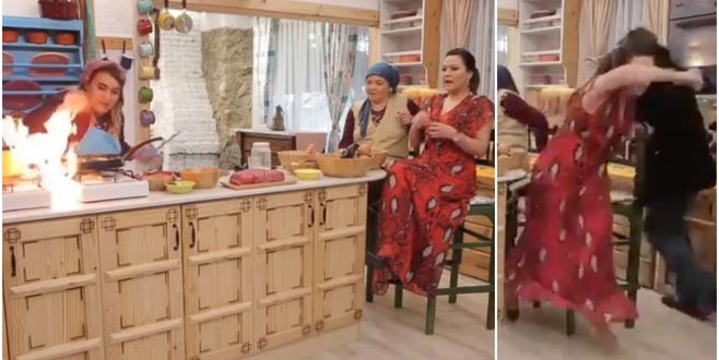 Sette yangın paniği! Nasıl kaçacaklarını bilemediler