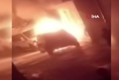 Yangın paniği! Hortumla müdahale ettiler