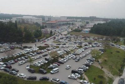 Binlerce kişi ter döktü! Yoğunluk havadan böyle görüntülendi