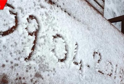 Nisan ayında kar sürprizi