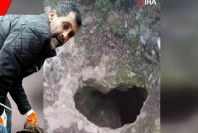 Define kazısında şok video ortaya çıktı