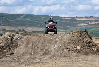 Motocross pistinin yapımı başladı