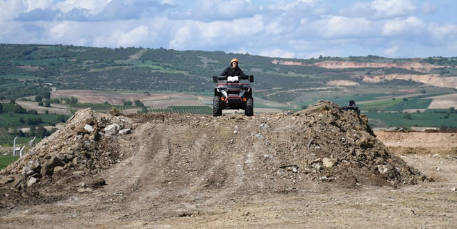 Motocross pistinin yapımı başladı