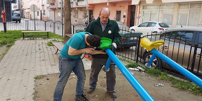 Gürsu’da parklar yaza hazırlanıyor Gürsu’da parklar yaza hazırlanıyor