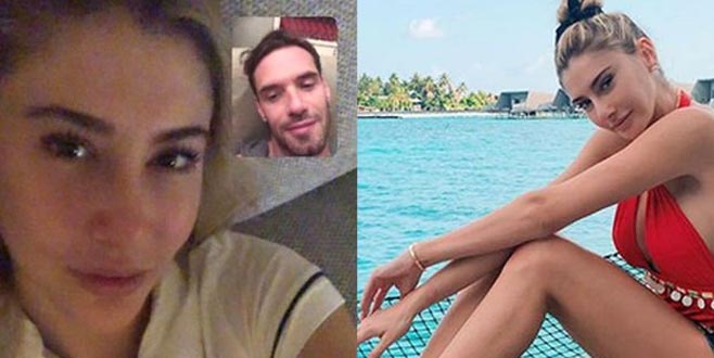 Sevgilisiyle böyle hasret giderdi