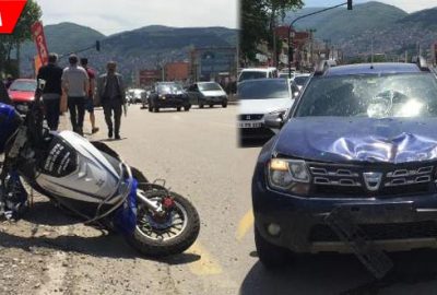 Otomobil motosiklete çarptı: 1 ölü