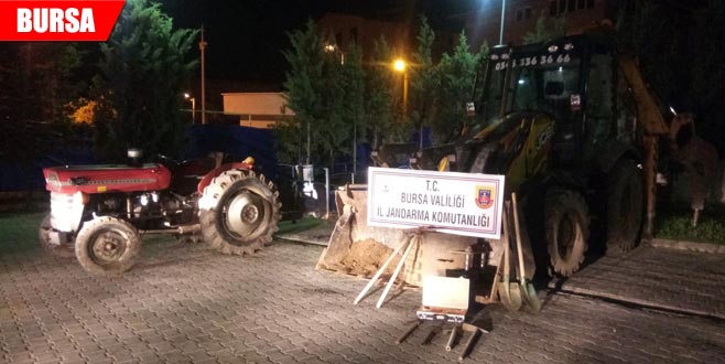 Kepçeli defincilere suçüstü