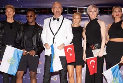 Türk bayrağıyla Eurovision sahnesinde