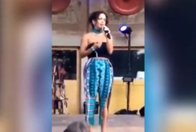 Dansını yarıda keserek Fatiha okudu