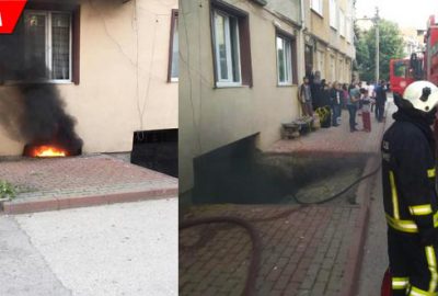 Apartmanda yangın paniği