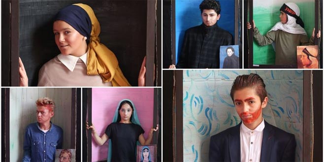 Ünlü ressamların eserlerini canlandırdılar Ünlü ressamların eserlerini canlandırdılar